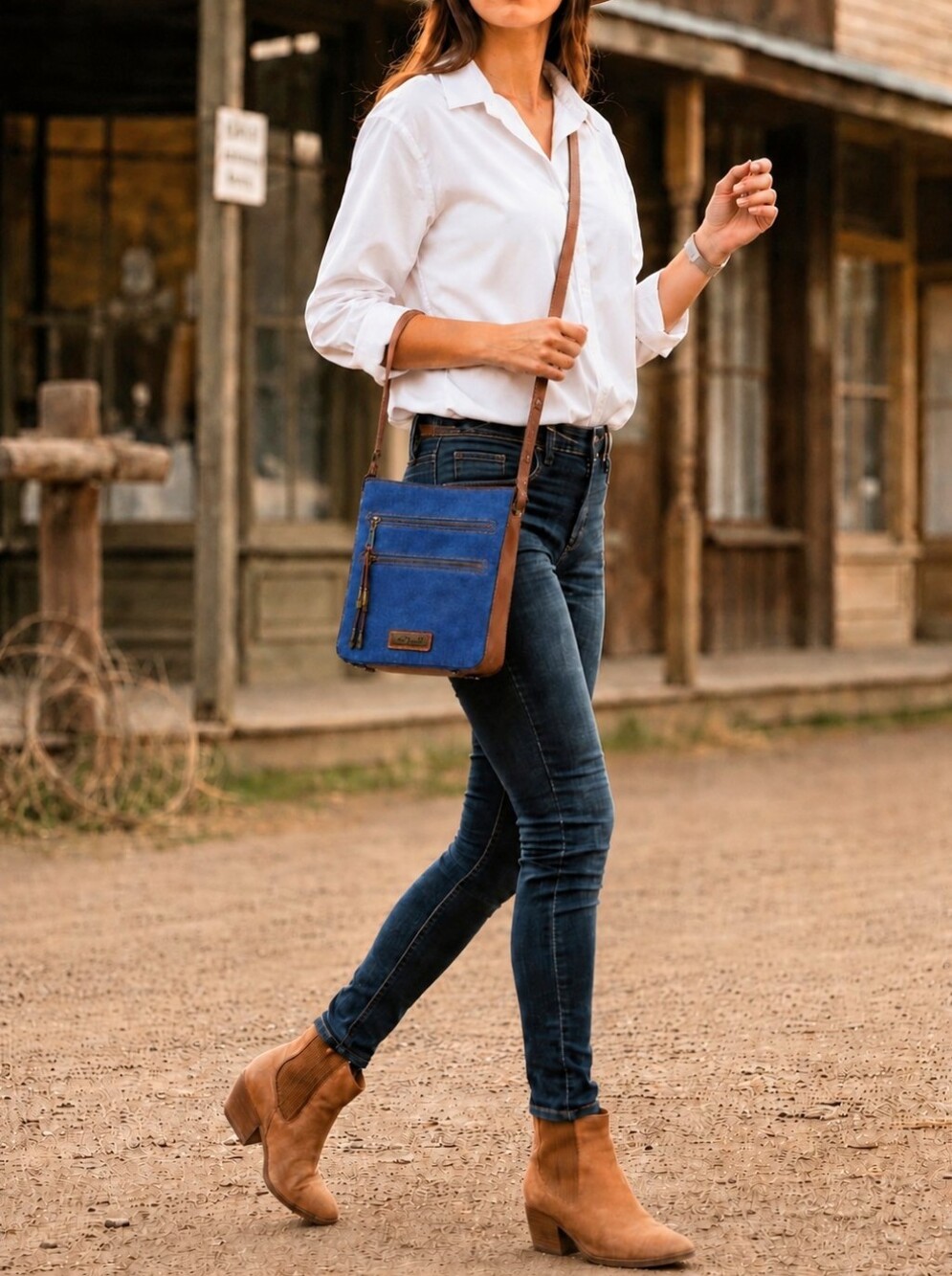 Like New SIMPLY NOELLE Denim Crossbody Handbag Only Used 1x!